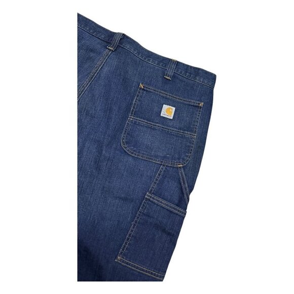 CARHARTT Relaxed Fit Work Casual Designer Denim Jeans Mens 42x32 - Picture 4 of 6